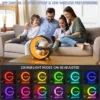 Multifunctional Wireless Charger Stand Alarm Clock Speaker APP RGB Light Fast Charging Station for iPhone X 11 12 13 14 Samsung - Image 4